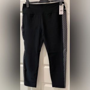 Vineyard Vines NWT leggings w/ Whale Tail pattern Black/Gray size Large